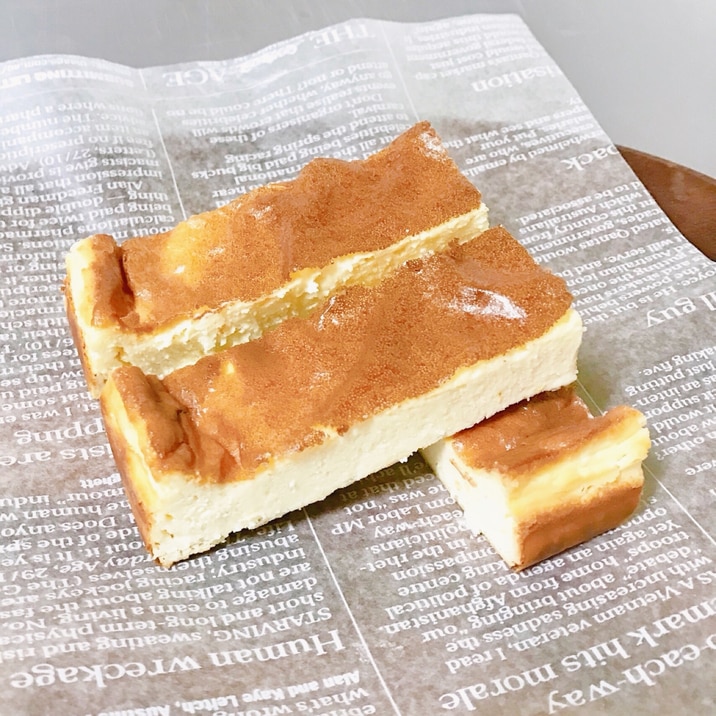 簡単♪小麦粉不使用の低糖質スティックチーズケーキ＊